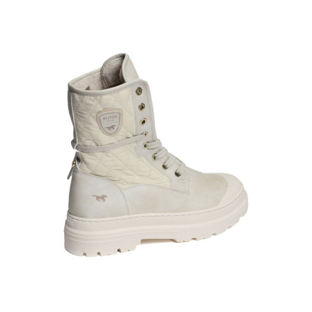 1445602 Blanc, Chaussures montantes Mustang