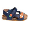 FLUXIO Marine Orange, Sandales plates & Nu-Pieds Kickers