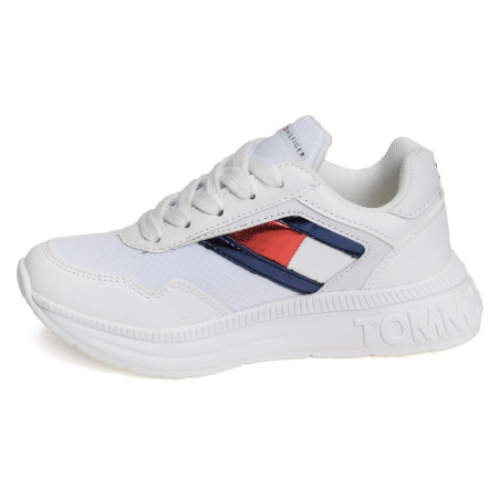 CLYDE 32167 Blanc, Baskets running Tommy Hilfiger