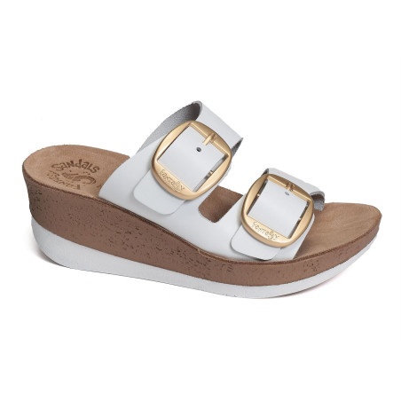 S5017 HELENA Blanc, Mules Fantasy Sandals