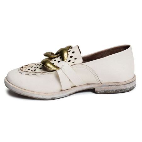 630149 Blanc, Mocassins AS98