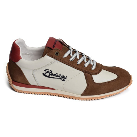 BESTOFF Blanc Camel, Baskets running Redskins