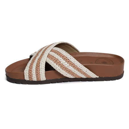 CHVMULE Blanc Beige, Mules Atelier Tropézien