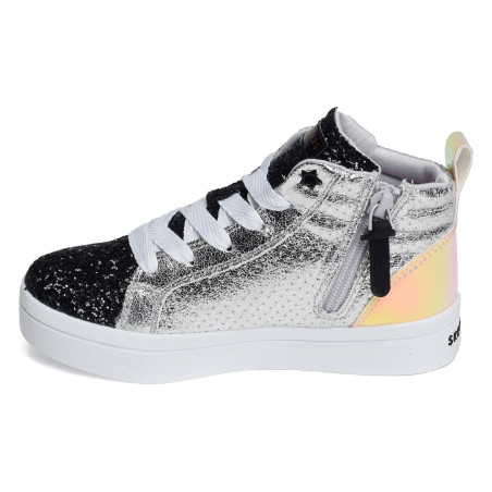 HI LITE DAZZLE DRIP Noir Argent, Baskets montantes Skechers