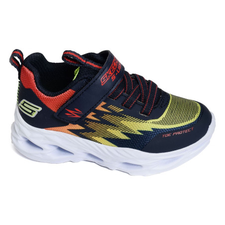 S LIGHTS VORTEX FLASH Noir Multicolore, Baskets running Skechers