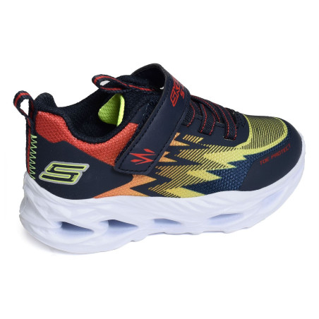 S LIGHTS VORTEX FLASH Noir Multicolore, Baskets running Skechers