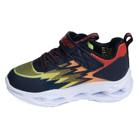 S LIGHTS VORTEX FLASH Noir Multicolore, Baskets running Skechers