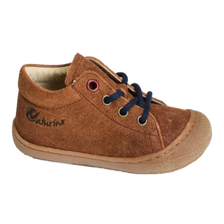 COCOON BOY VELOURS Marron, Chaussures à Lacets Naturino