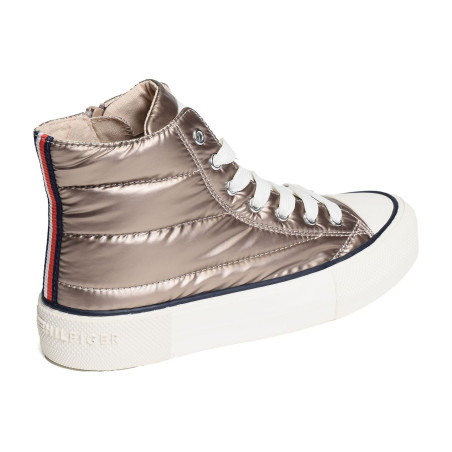 BEVERLY 32290 Taupe Or, Baskets montantes Tommy Hilfiger