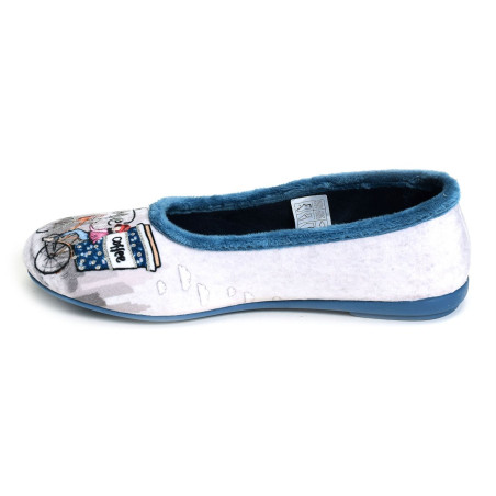 6043 Bleu, Ballerines La Maison de l'Espadrille