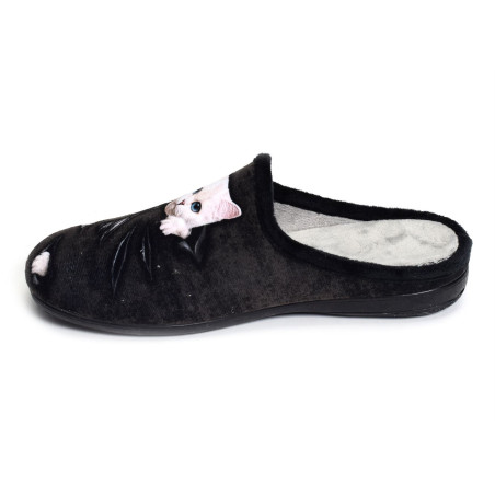 6518 Noir, Mules La Maison de l'Espadrille