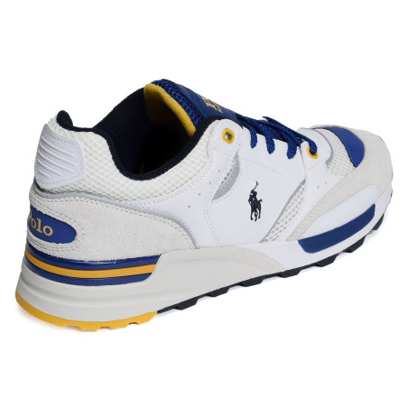 TRACKSTER 200 Blanc Bleu, Baskets running Polo Ralph Lauren