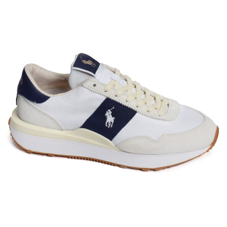 TRAIN 89 Blanc Marine, Baskets running Polo Ralph Lauren