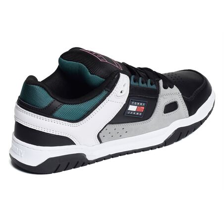 TOMMY JEANS SKATE SNEAKER 1042 Noir Vert, Sneakers basses Tommy Hilfiger