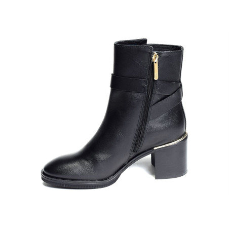 TH BELT HEELED BOOT 6766 Noir, Bottines Tommy Hilfiger