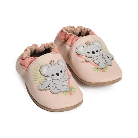 QUEEN KOALA Rose Gris, Ballerines Robeez