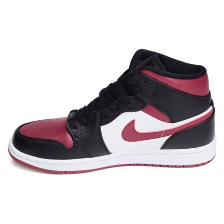 AIR JORDAN MID Noir Bordeaux, Baskets montantes Nike