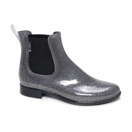 JAPLOU Argent, Bottines Méduse