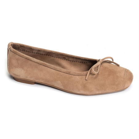 HARMONY Taupe, Ballerines Reqins