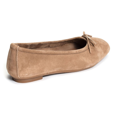 HARMONY Taupe, Ballerines Reqins