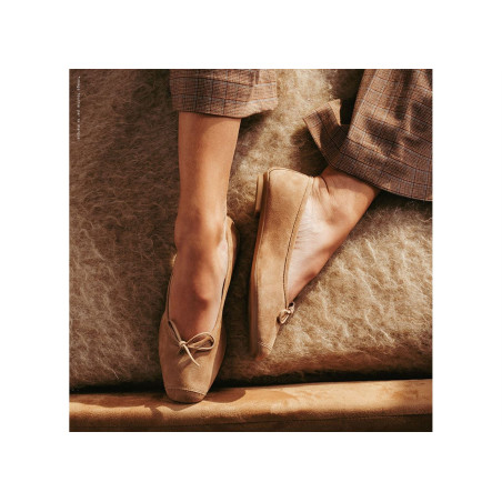 HARMONY Taupe, Ballerines Reqins