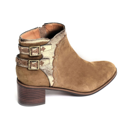 TESLA Taupe, Bottines Mam'zelle