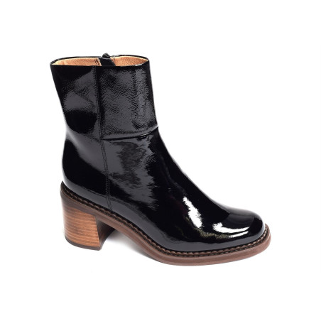 REBABI Verni Noir, Bottines Mam'zelle