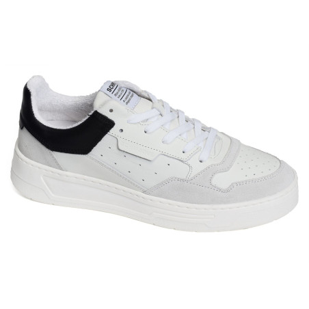 SMATCH NEW TRAINER Blanc Noir, Sneakers basses Schmoove