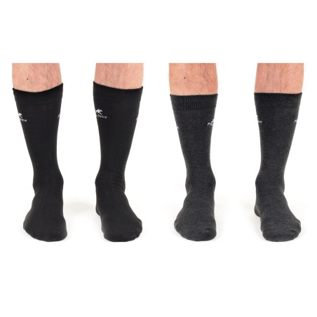 1006 Noir Gris, Chaussettes Fluchos