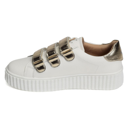 MARILOU Blanc Or, Sneakers basses Vanessa Wu