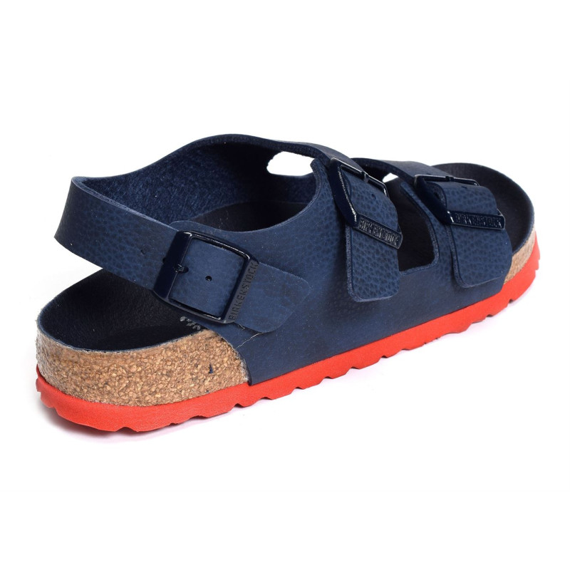 MILANO G ENFANT Bleu Rouge, Sandales plates & Nu-Pieds Birkenstock