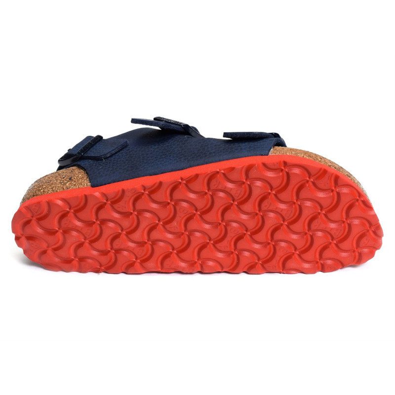 MILANO G ENFANT Bleu Rouge, Sandales plates & Nu-Pieds Birkenstock