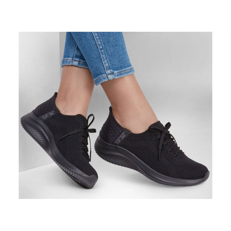 ULTRA FLEX 3.0 BRILLANT PATH Noir, Baskets running Skechers