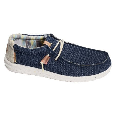 WALLY KNIT Marine, Chaussures basses HeyDude