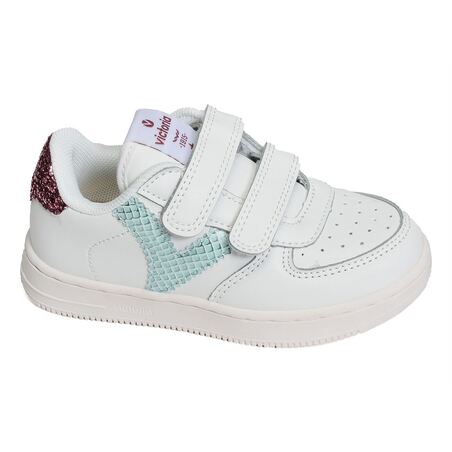 1124106 Blanc Bleu, Sneakers basses Victoria