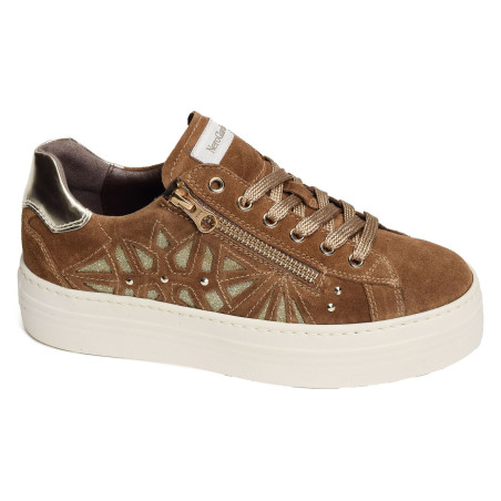 08411 Camel, Sneakers basses NeroGiardini