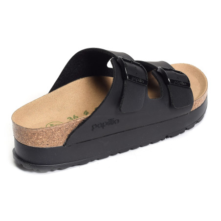 ARIZONA PLATFORM Noir, Mules Birkenstock