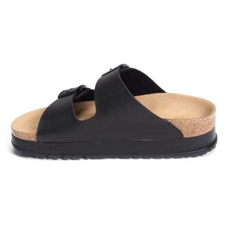 ARIZONA PLATFORM Noir, Mules Birkenstock