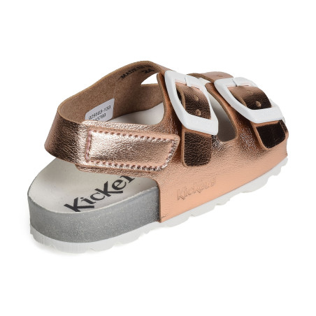 SUNYVA GIRL Rose Or, Sandales plates & Nu-Pieds Kickers