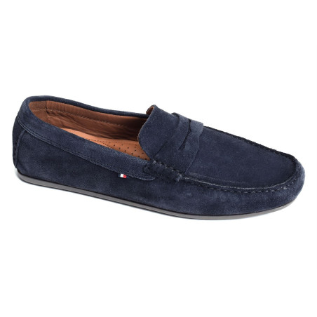 CASUAL HILFIGER SUEDE DRIVER 4998 Marine, Mocassins Tommy Hilfiger