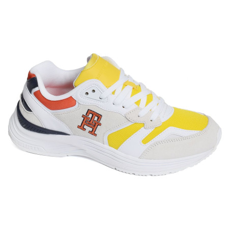 MODERN PREP SNEAKER MIX 4498 Blanc Multicolore, Baskets running Tommy Hilfiger