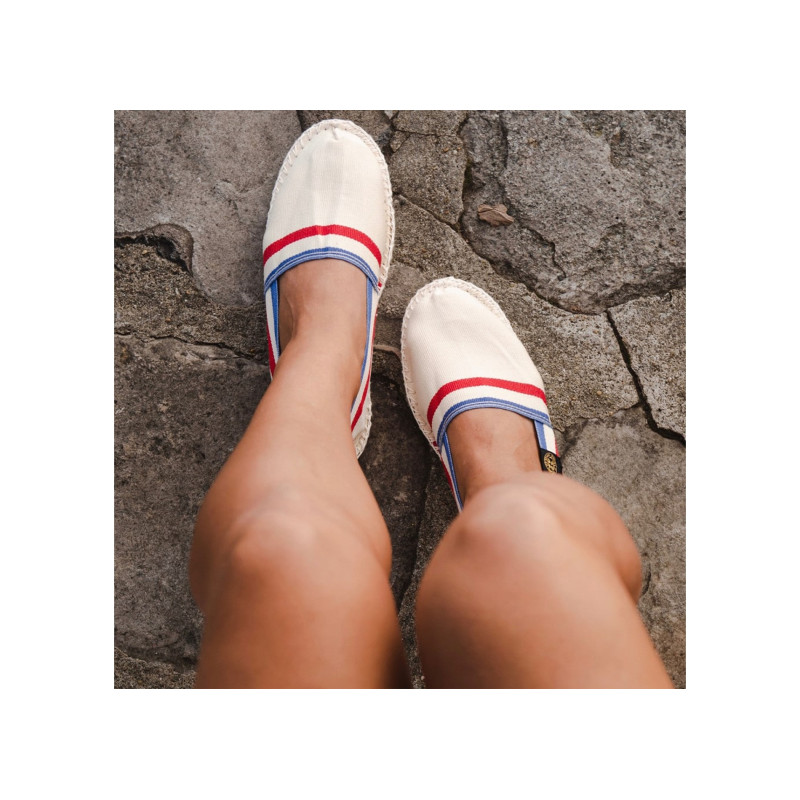 FRENCHY Blanc Bleu, Espadrilles Art Of Soule