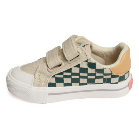 1065191 Beige Vert, Sneakers basses Victoria