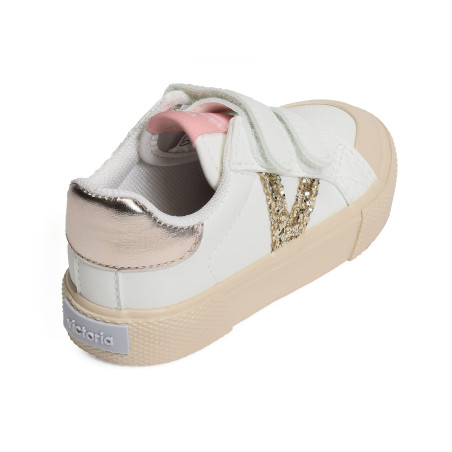 1065190 Blanc Rose, Sneakers basses Victoria