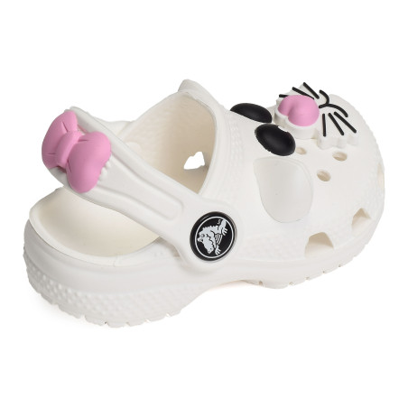 CLASSIC IAM CAT CLOG Blanc Rose, Sabots Crocs