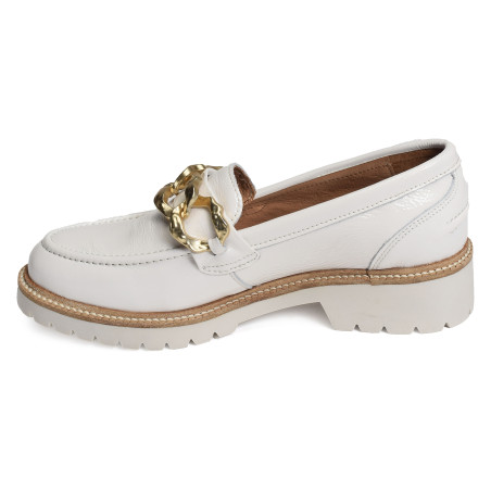 7518 Verni Blanc, Mocassins Myma