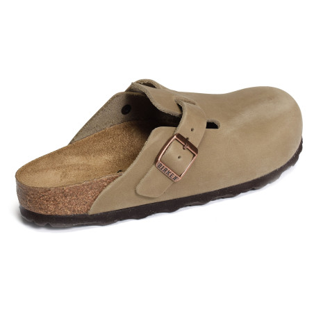 BOSTON CUIR W Taupe, Sabots Birkenstock