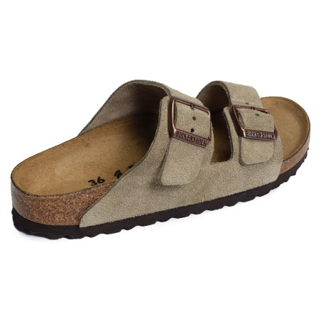 ARIZONA SUEDE W Taupe, Mules Birkenstock