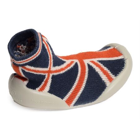 UNION JACK Bleu Rouge, Chaussons Chaussettes Collégien