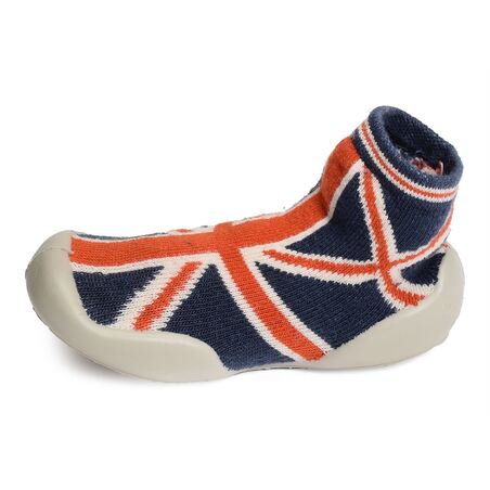 UNION JACK Bleu Rouge, Chaussons Chaussettes Collégien